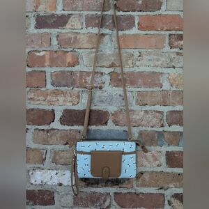 Blue Bees Crossbody Purse